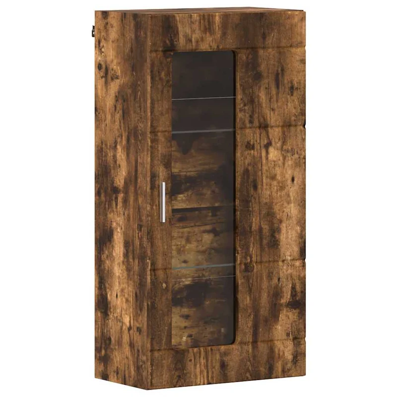 TV Cabinet Set FLORIN 3 pcs Smoked Oak Engineered Wood