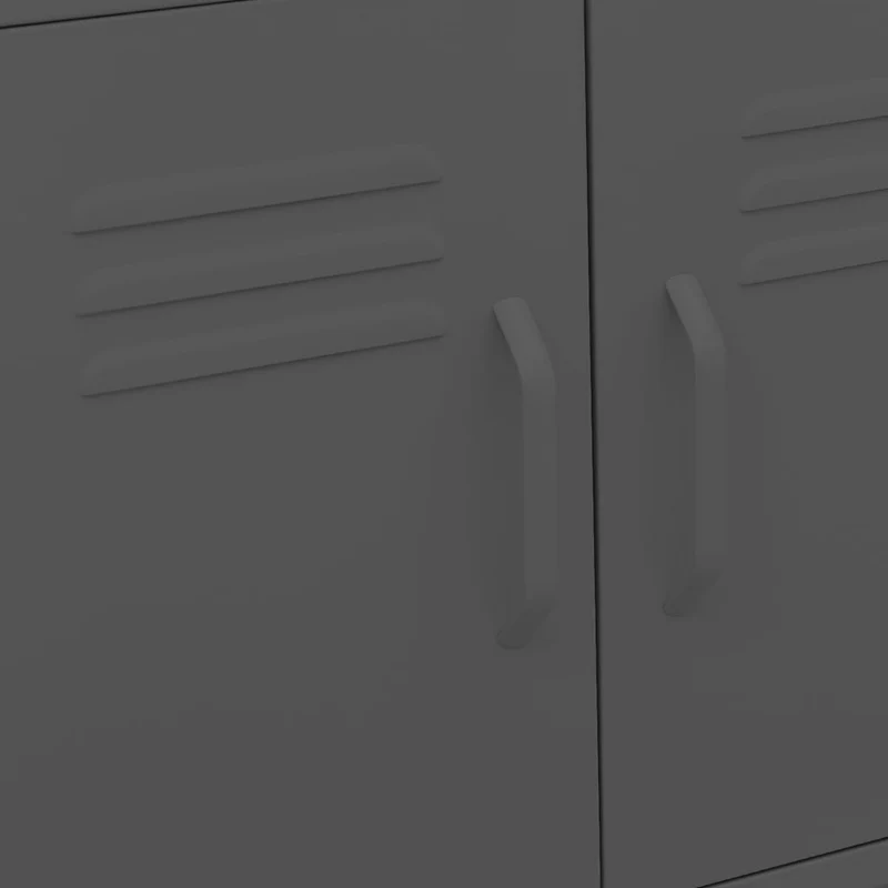 336267 vidaXL Storage Cabinet Anthracite 60x35x56 cm Steel