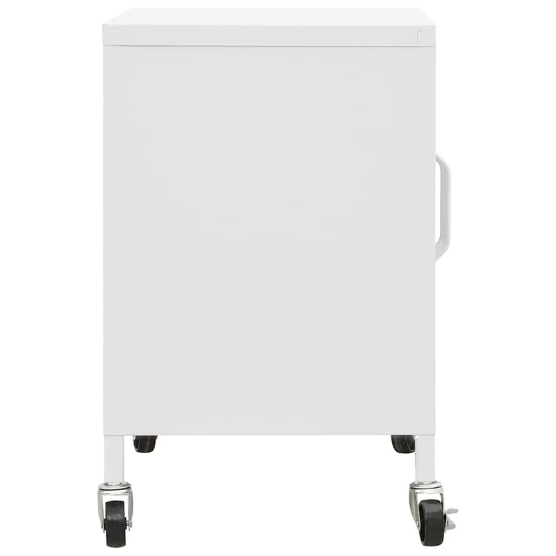 336269 vidaXL Storage Cabinet White 60x35x56 cm Steel