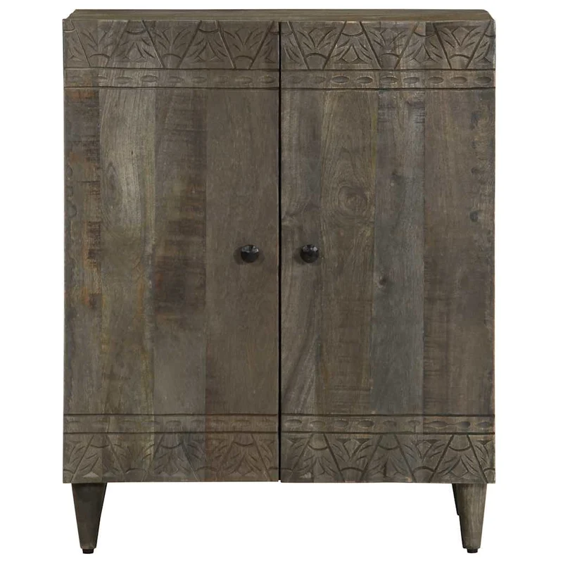 Sideboard Light Grey 60x33,5x75 cm Solid Wood Mango
