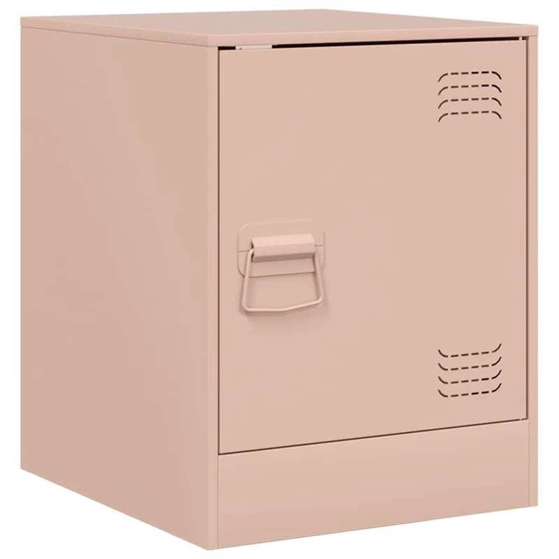 Bedside Cabinet Pink 34,5x39x44 cm Steel