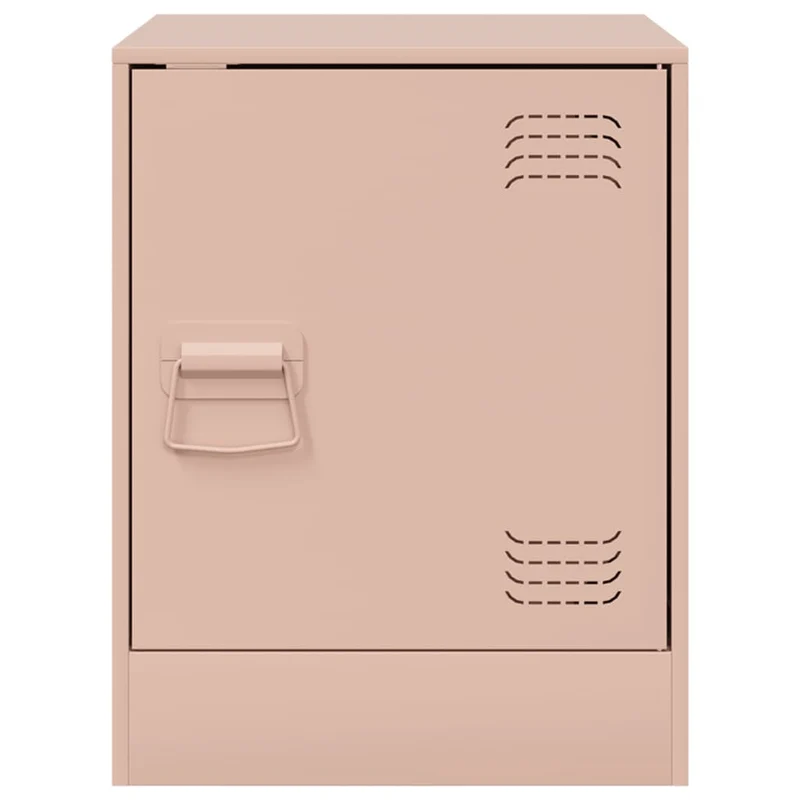 Bedside Cabinet Pink 34,5x39x44 cm Steel