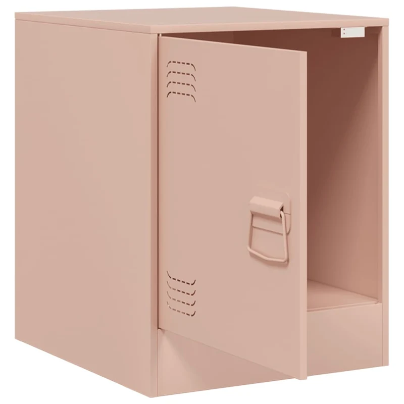 Bedside Cabinet Pink 34,5x39x44 cm Steel