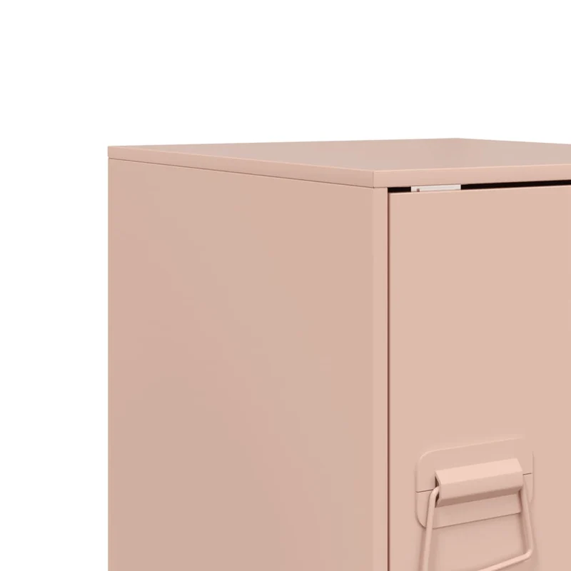 Bedside Cabinet Pink 34,5x39x44 cm Steel