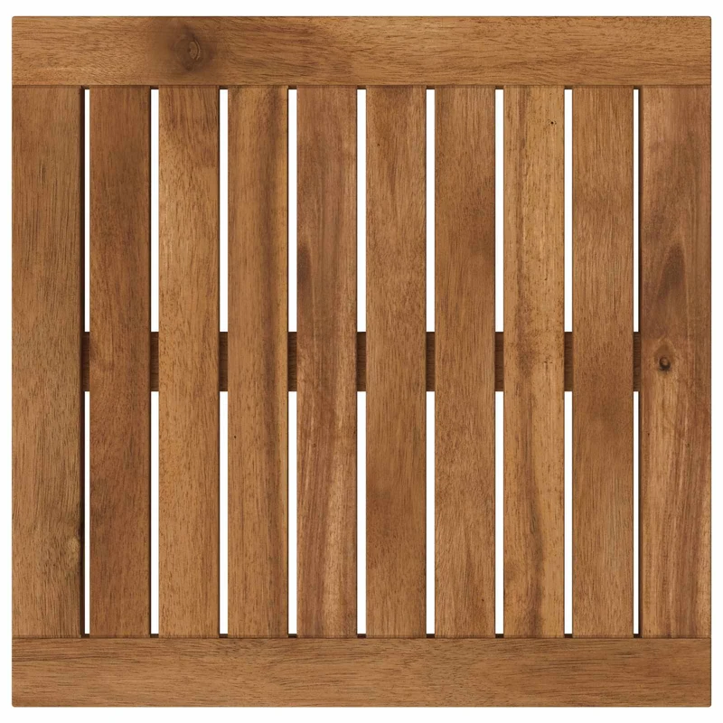Table Top 40.5 x 40 x 2 cm Rectangular Solid Acacia Wood