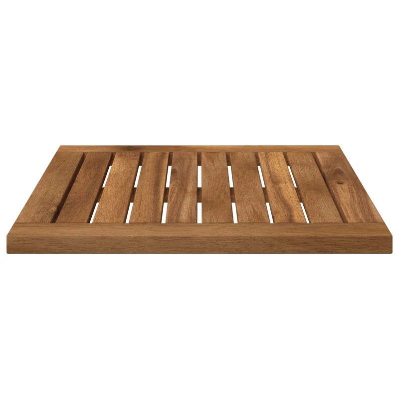 Table Top 40.5 x 40 x 2 cm Rectangular Solid Acacia Wood