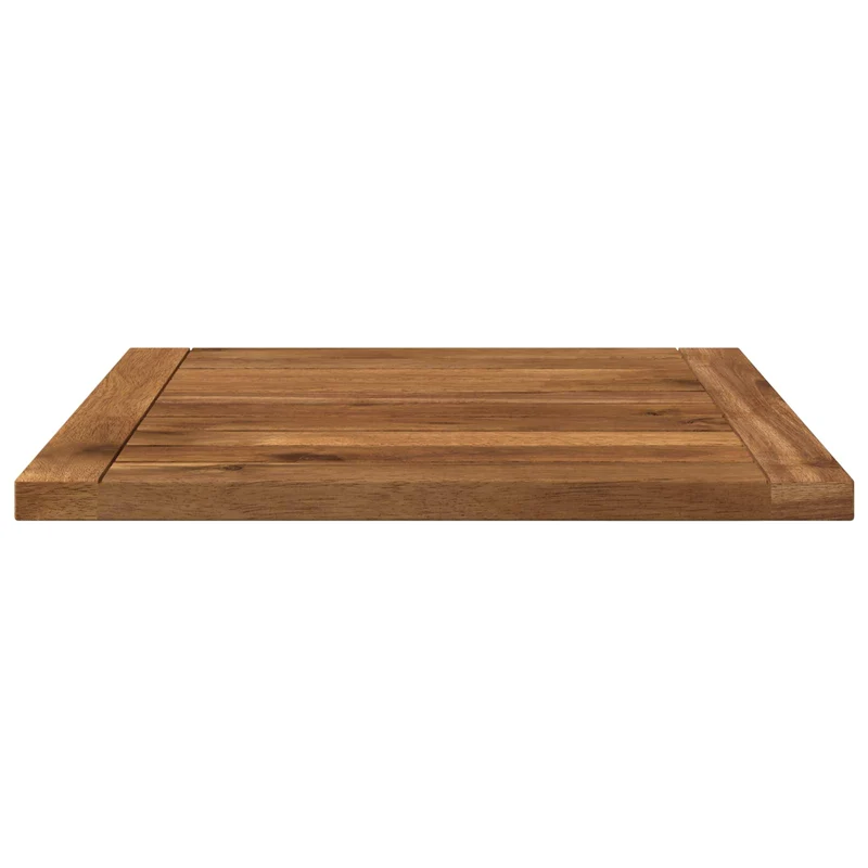 Table Top 40.5 x 40 x 2 cm Rectangular Solid Acacia Wood