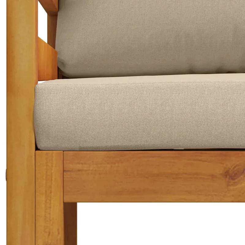 Sectional Sofa Set with Cushions 2 pcs 2-Seater