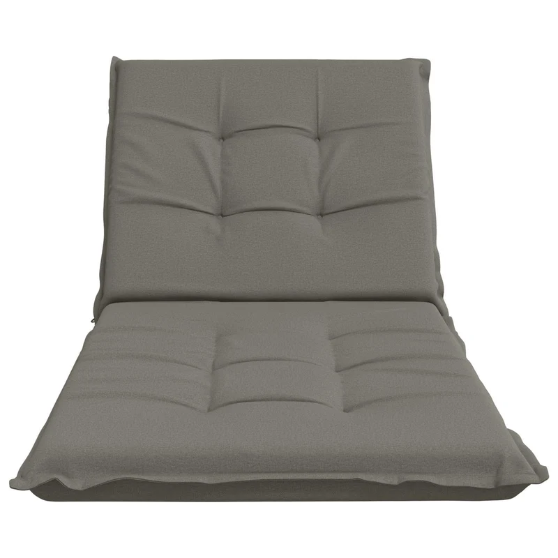 Sunlounger Cushion GEMERT 100% Polyester Grey 190 x 80 x 9 cm