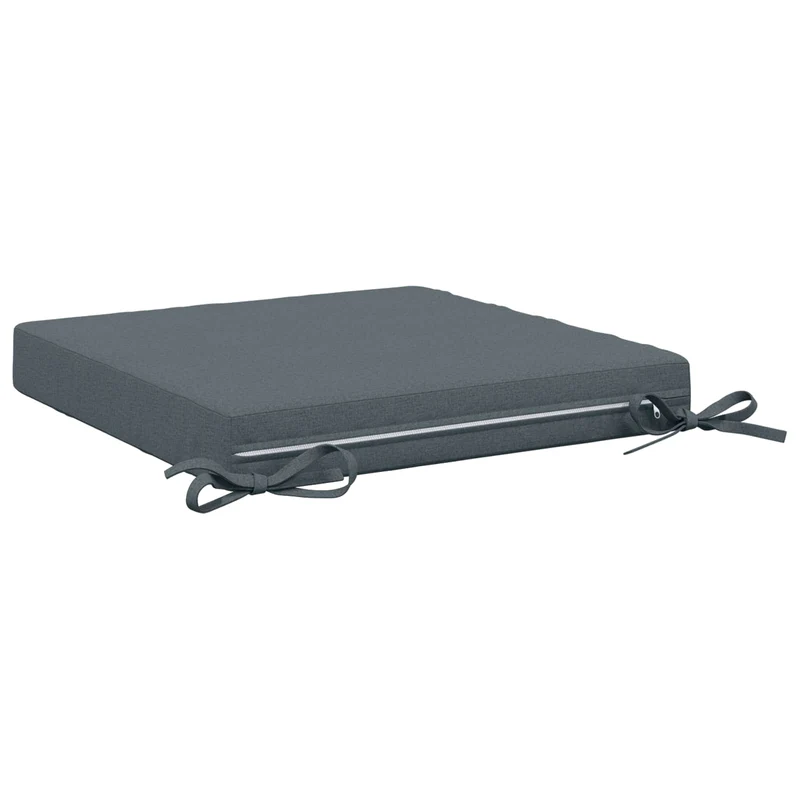 Seat Cushions SOEST 4 pcs 100% Polyester Blue 40 x 40 x 7 cm