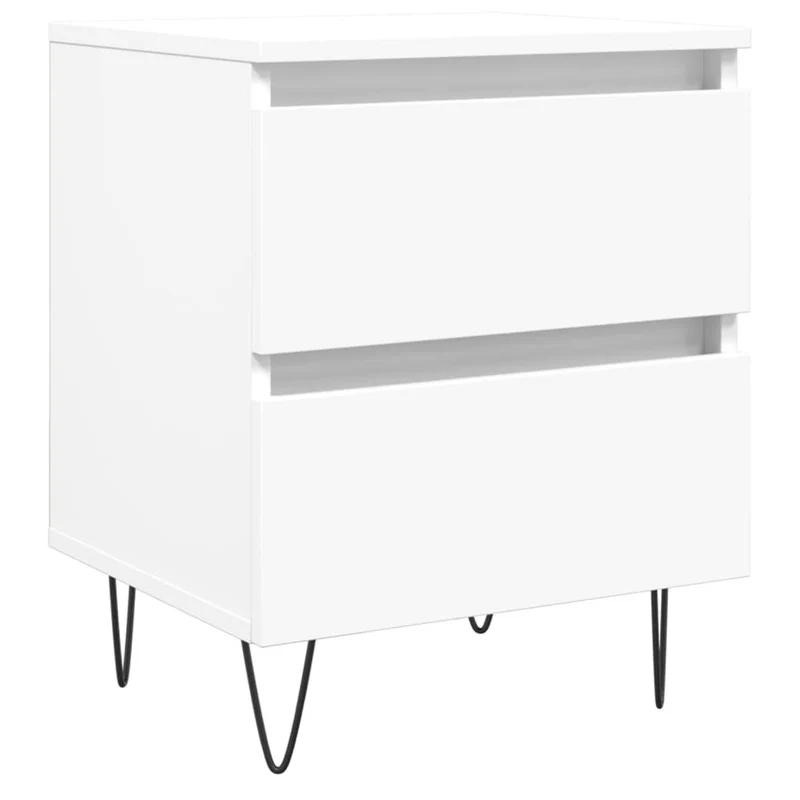 Bedside Cabinet White 40x35x50 cm Engineered Wood