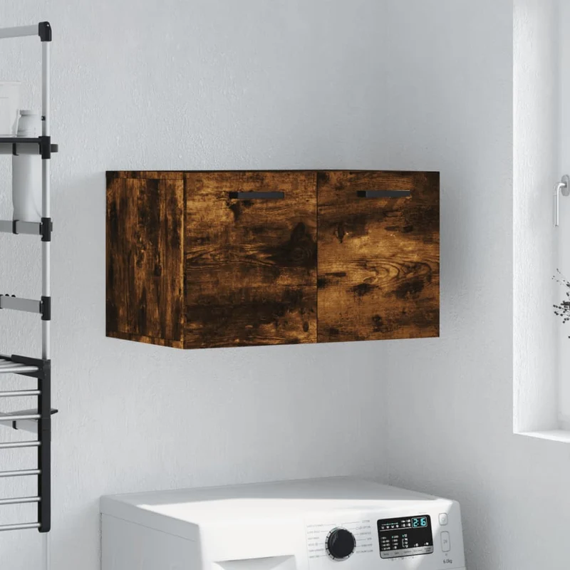 Wall Cabinet Smoked Oak 60x36,5x35 cm Engineered Wood