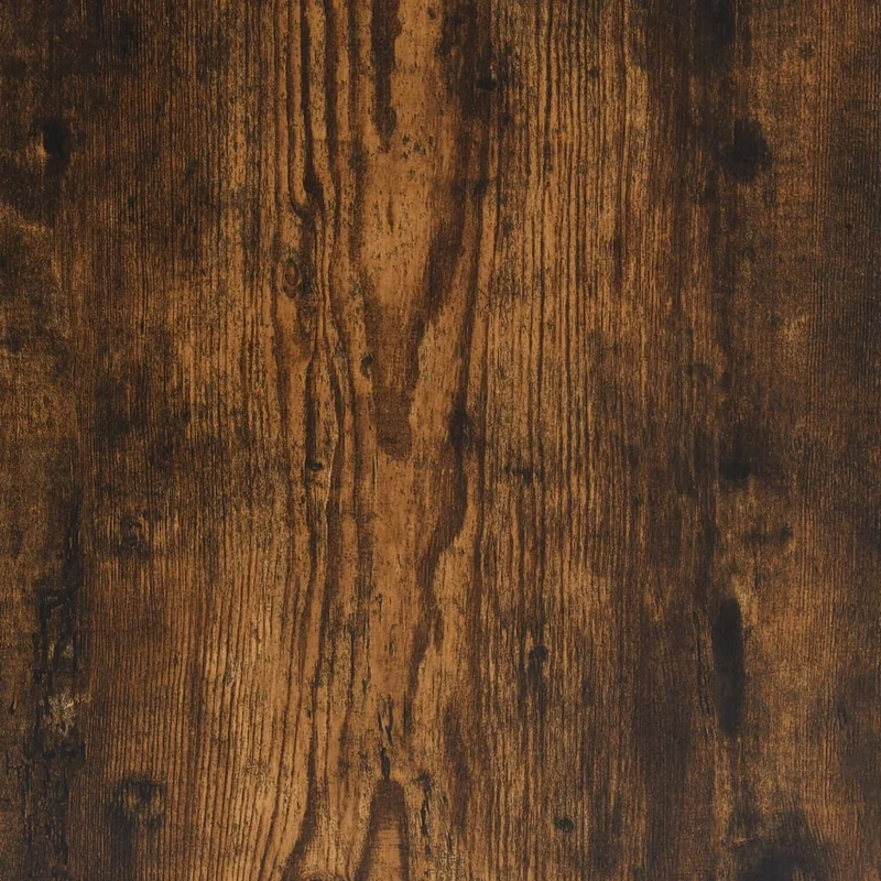 Console Table Smoked Oak 180x30x75 cm Engineered Wood and Iron