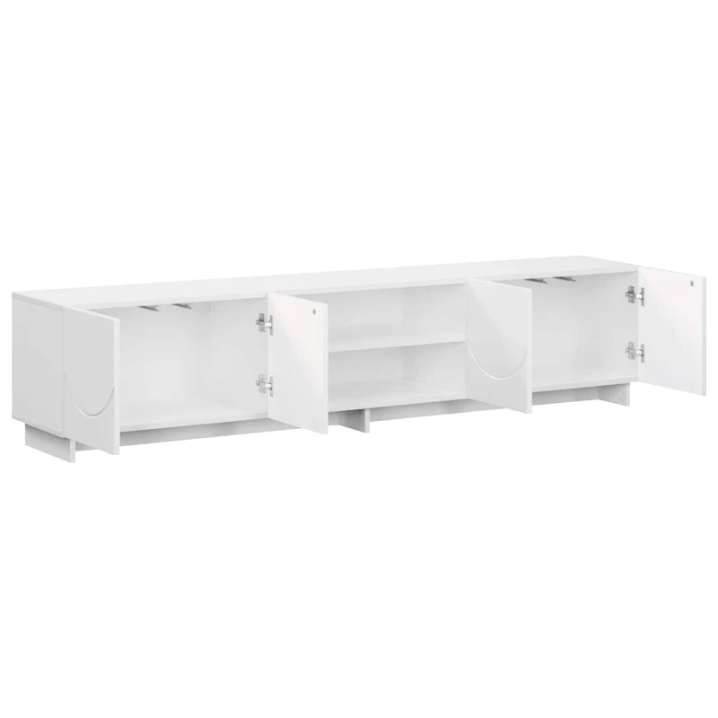 TV Stand 180 x 34.5 x 40 cm White Engineered Wood