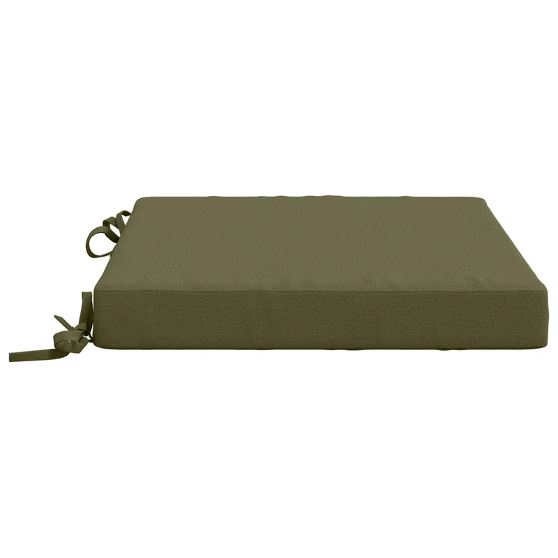 Seat Cushions SOEST 4 pcs 100% Polyester Olive Green
