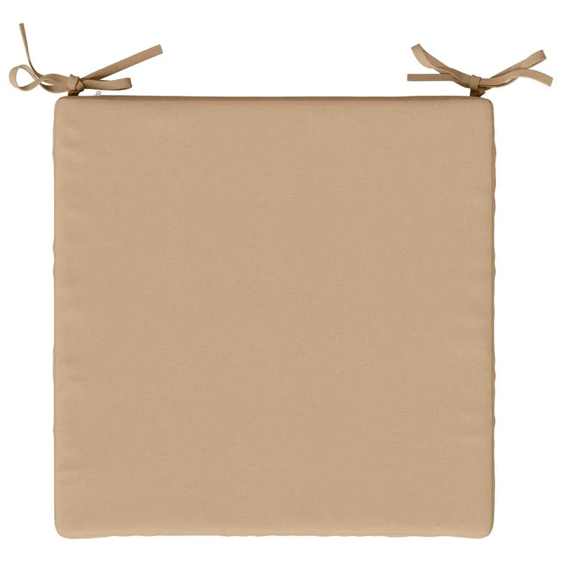Seat Cushions SOEST 4 pcs 100% Polyester Sand 45 x 45 x 7 cm
