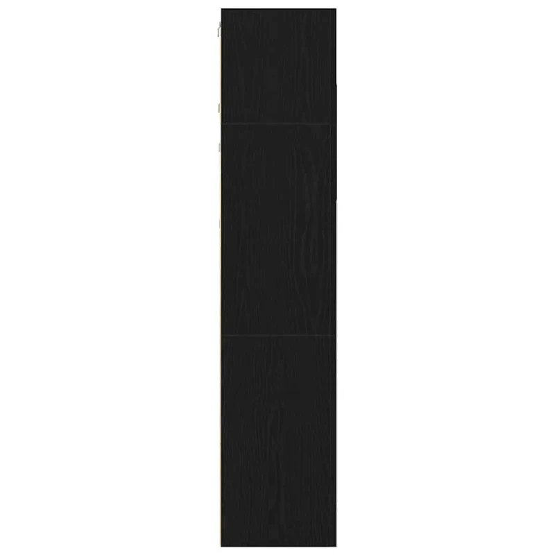 TV Cabinet Set 3 pcs Black Oak Engineered Wood