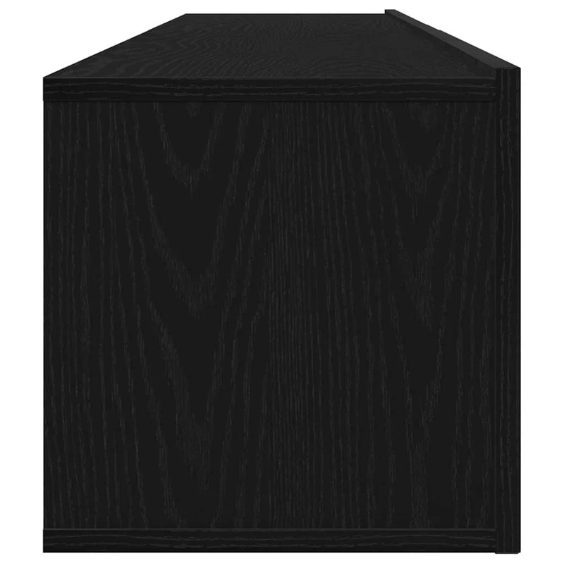 TV Cabinet Set 2 pcs Black Oak Engineered Wood