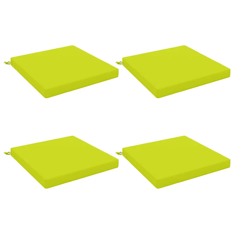 Seat Cushions SOEST 4 pcs 100% Polyester Bright Green