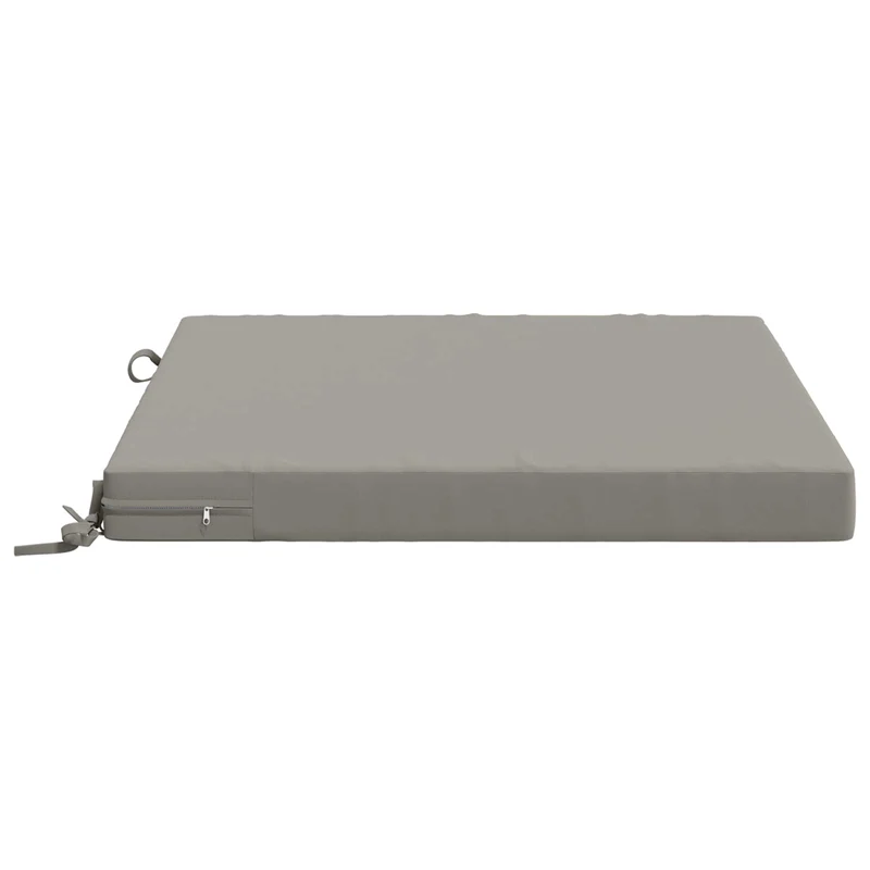 Seat Cushions SOEST 4 pcs 100% Polyester Grey 60 x 60 x 7 cm