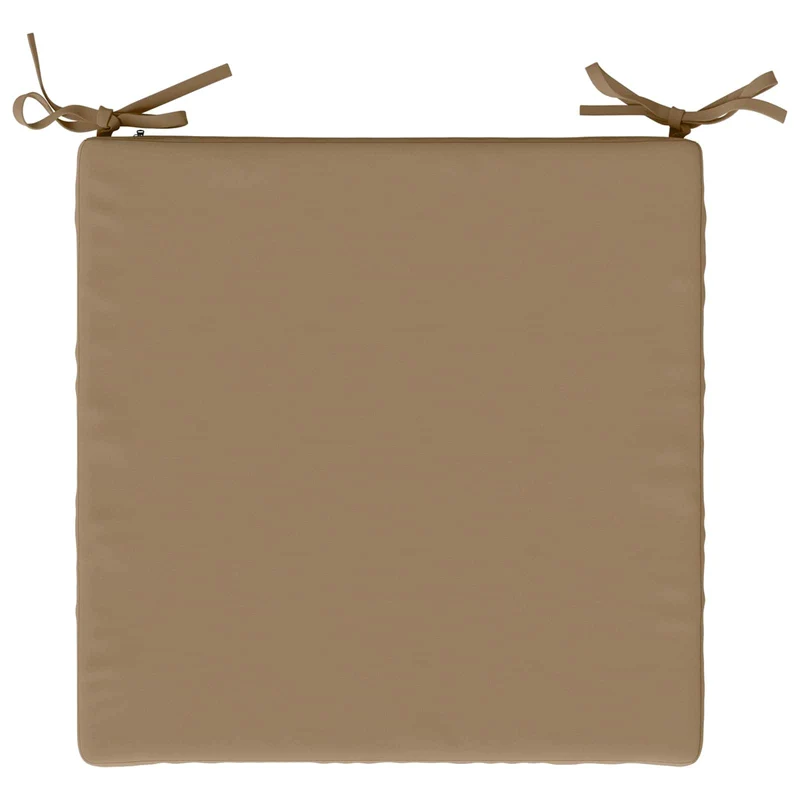 Seat Cushions SOEST 4 pcs 100% Polyester Taupe 40 x 40 x 7 cm