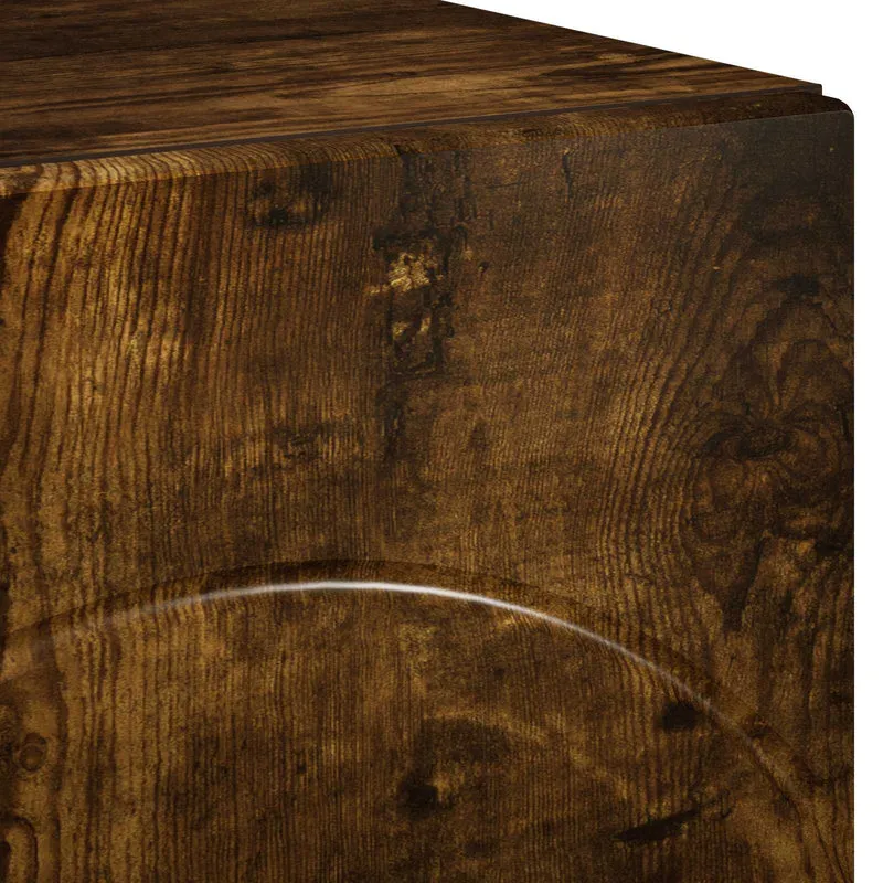TV Stand 180 x 34.5 x 40 cm Smoked Oak Engineered Wood