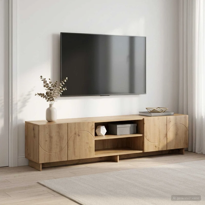 TV Stand 180 x 34.5 x 40 cm Artisan Oak Engineered Wood