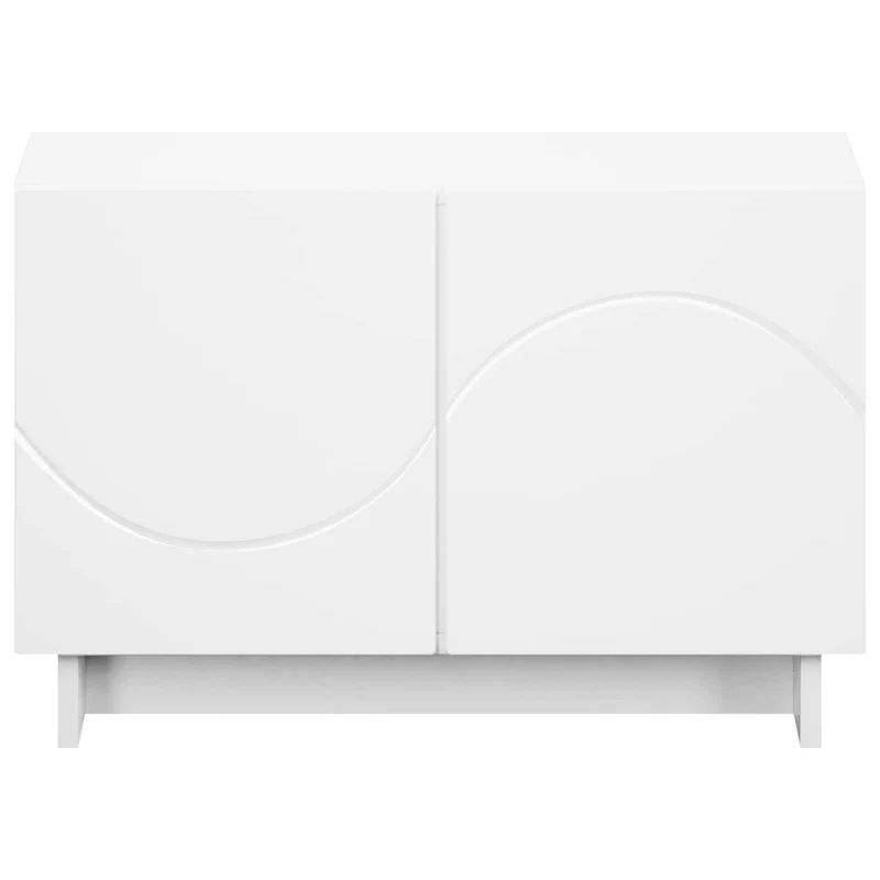 TV Stand 60 x 34.5 x 40 cm White Engineered Wood