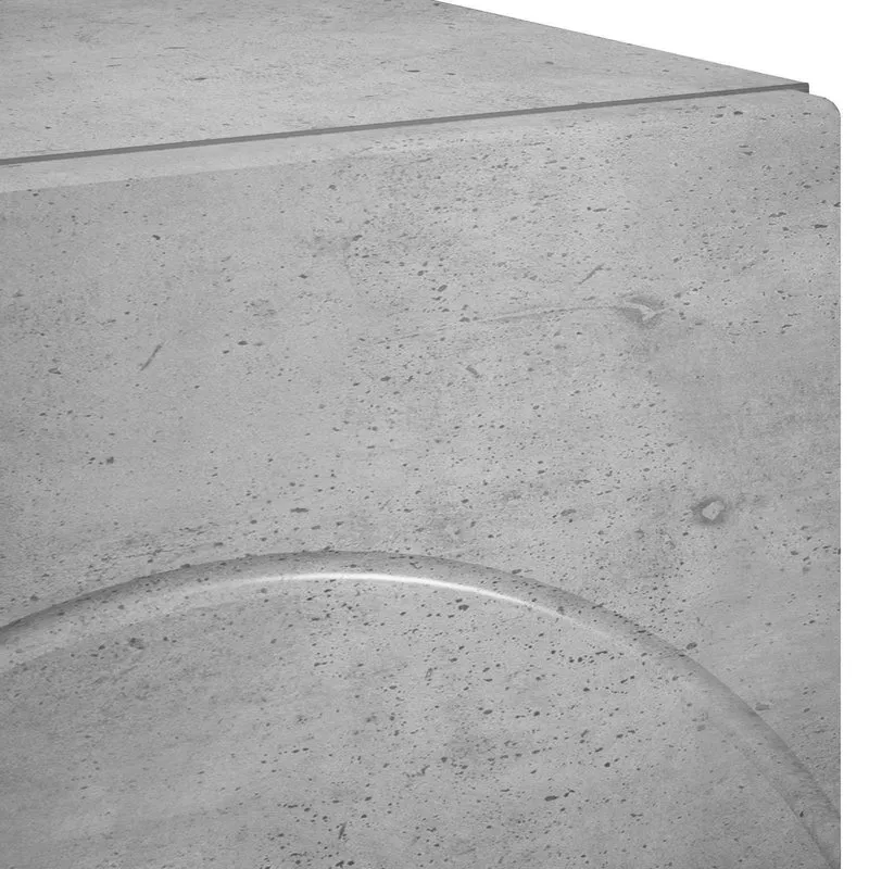TV Stand 60 x 34.5 x 40 cm Concrete Grey Engineered Wood