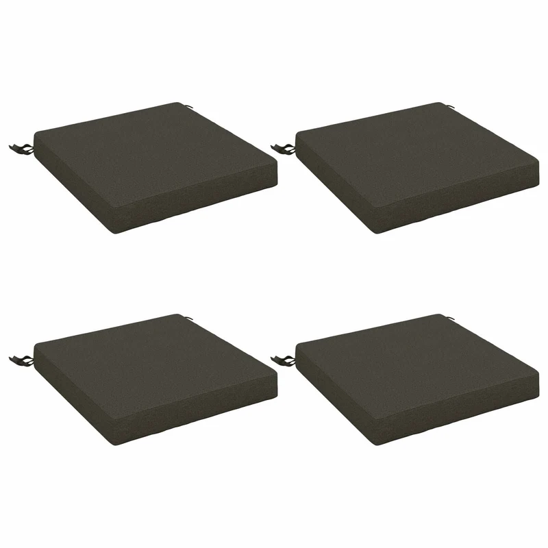 Seat Cushions SOEST 4 pcs 100% Polyester Anthracite