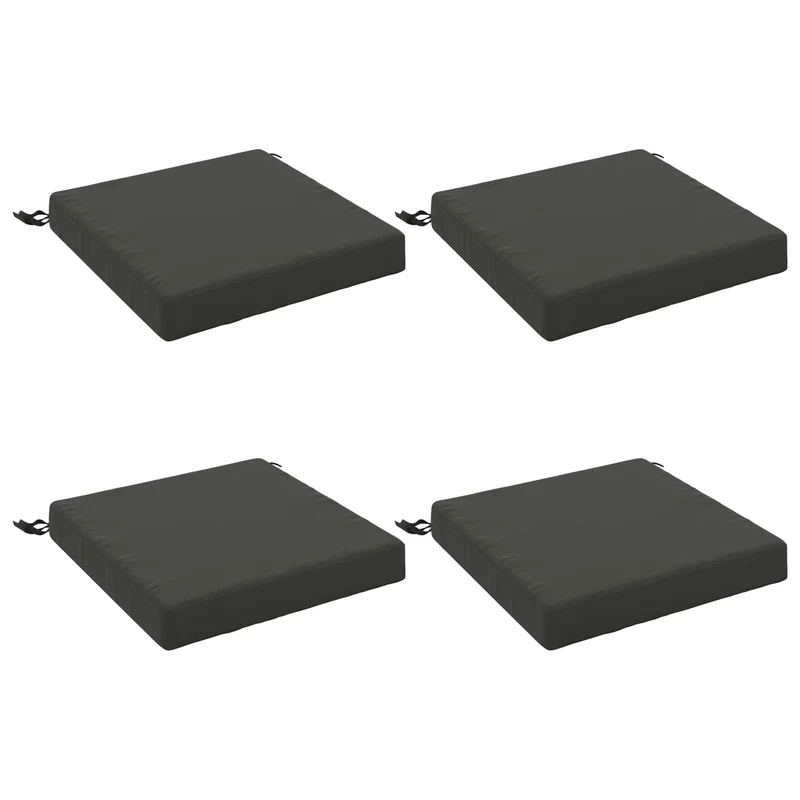 Seat Cushions SOEST 4 pcs 100% Polyester Anthracite