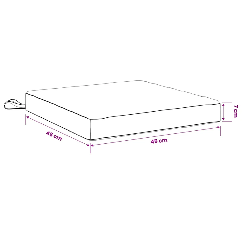 Seat Cushions SOEST 4 pcs 100% Polyester Anthracite