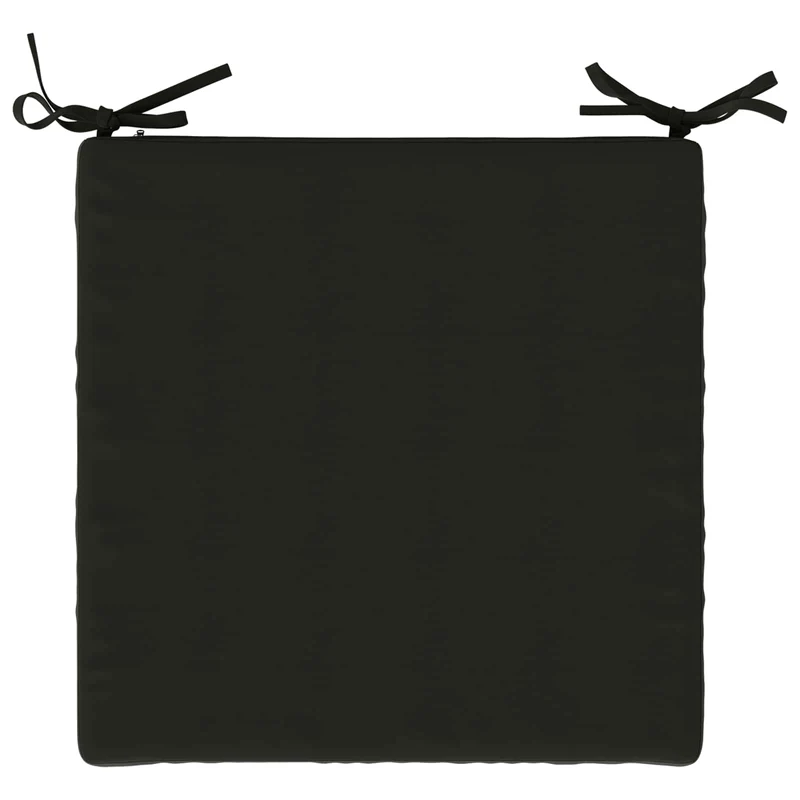 Seat Cushions SOEST 4 pcs 100% Polyester Black 45 x 45 x 7 cm