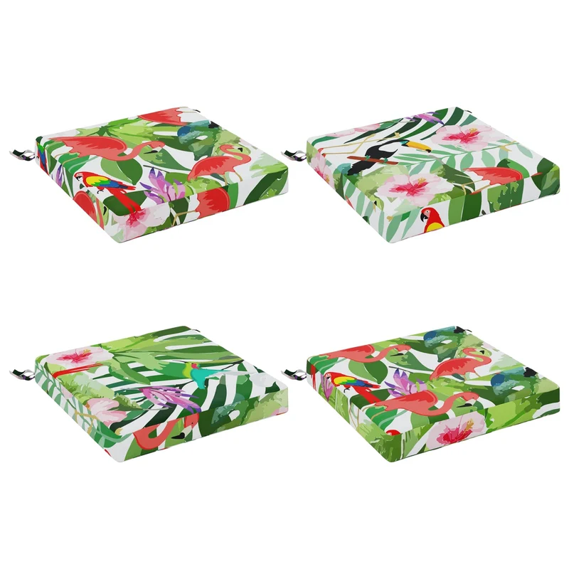Seat Cushions SOEST 4 pcs 100% Polyester Multicolour