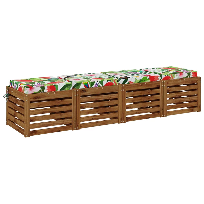 Seat Cushions SOEST 4 pcs 100% Polyester Multicolour