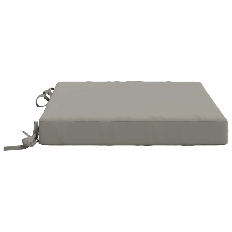 Seat Cushions SOEST 4 pcs 100% Polyester Grey 45 x 45 x 7 cm