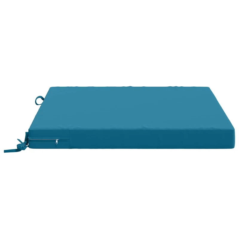 Seat Cushions SOEST 100% Polyester Light Blue 60 x 60 x 7 cm