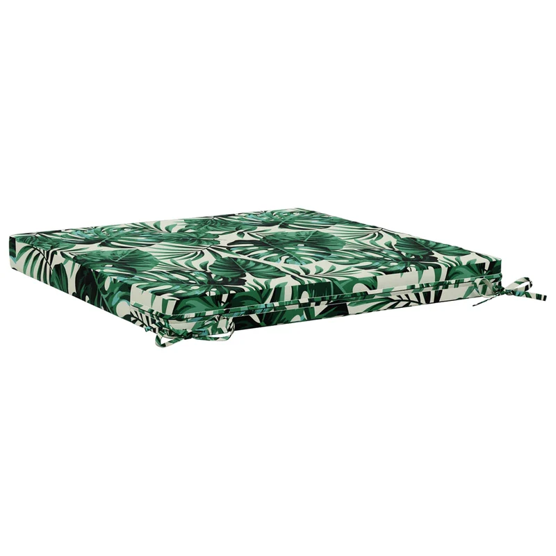 Seat Cushions SOEST 100% Polyester Leaf Pattern 60 x 60 x 7 cm