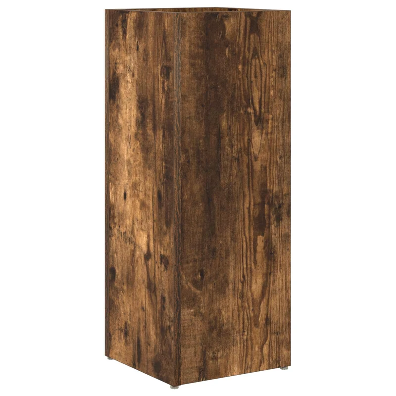 Umbrella Stand Smoked Oak 25 x 24.5 x 64 cm Engineered Wood
