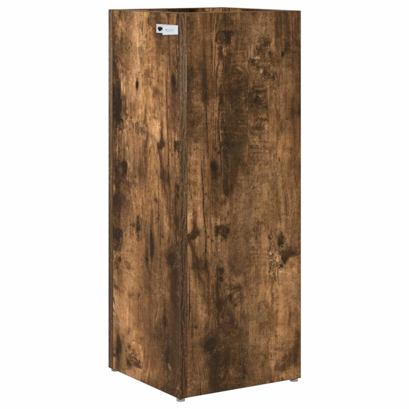 Umbrella Stand Smoked Oak 25 x 24.5 x 64 cm Engineered Wood