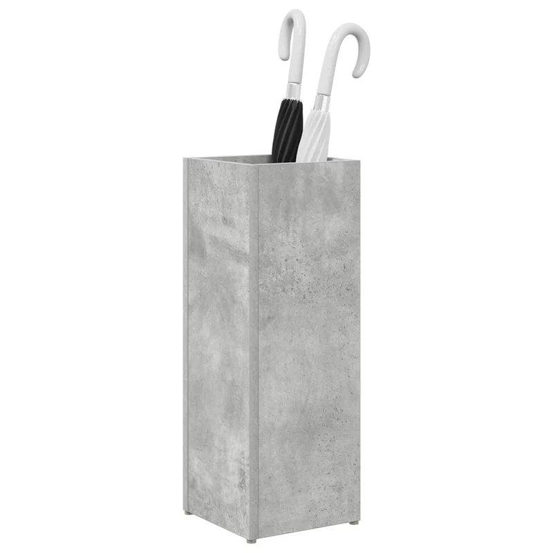 Umbrella Stand Concrete Grey 20 x 20 x 55.5 cm Engineered Wood