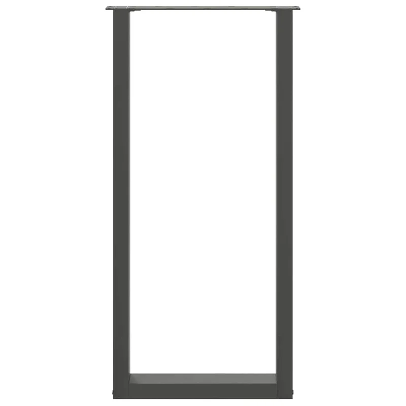 Bar Table Legs U-Shaped 2 pcs Anthracite 50x(100-101) cm Steel