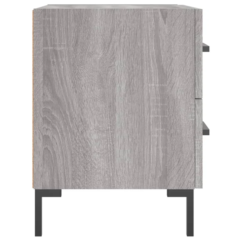 Bedside Cabinets 2 pcs Grey Sonoma 40x35x47,5 cm Engineered Wood