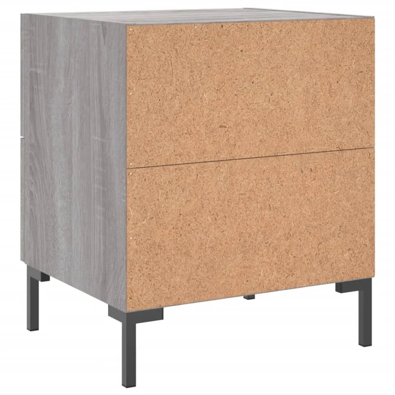 Bedside Cabinets 2 pcs Grey Sonoma 40x35x47,5 cm Engineered Wood