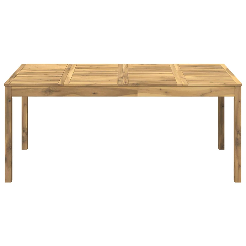 Garden Dinner Table Whitewash 180 x 88.5 x 75 cm