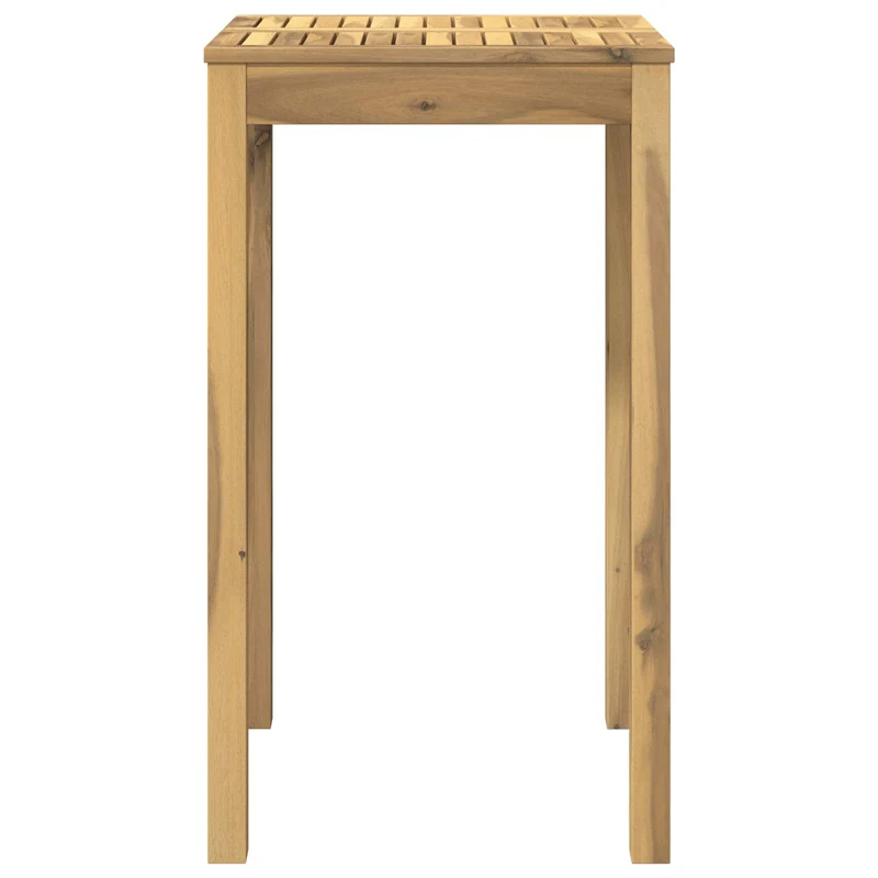Garden Bar Table Whitewash 60 x 60.5 x 105 cm Solid Acacia Wood