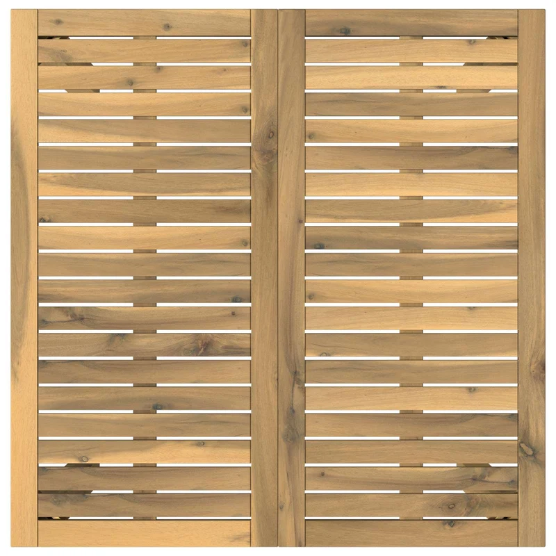 Garden Bar Table Whitewash 80 x 80.5 x 105 cm Solid Acacia Wood
