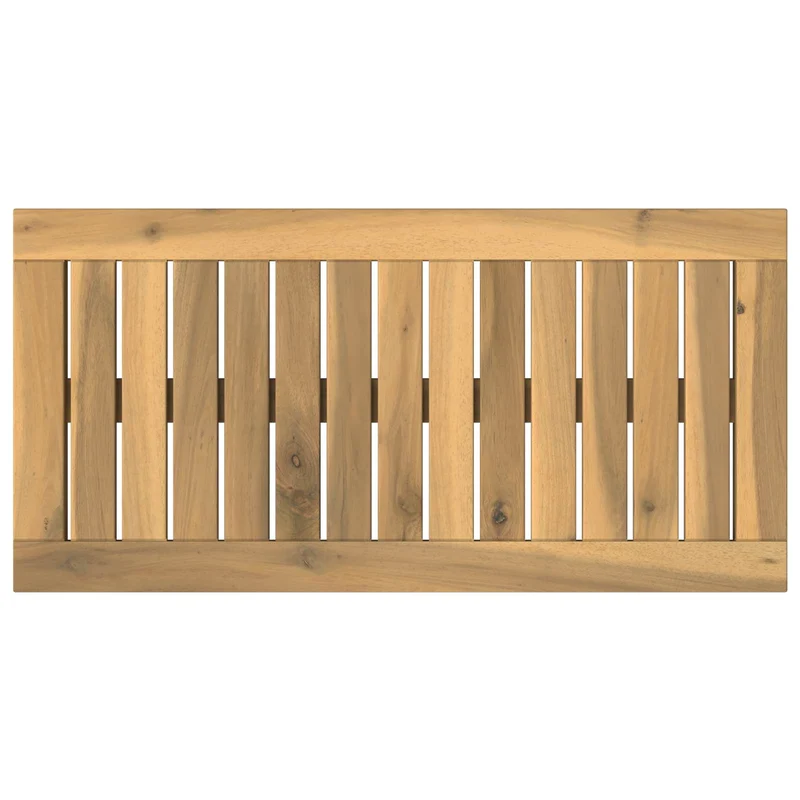 Table Top 60.5 x 30 x 2 cm Rectangular Solid Acacia Wood