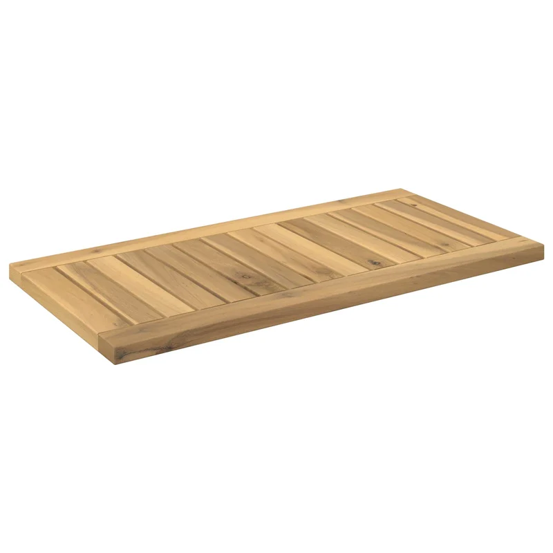 Table Top 60.5 x 30 x 2 cm Rectangular Solid Acacia Wood