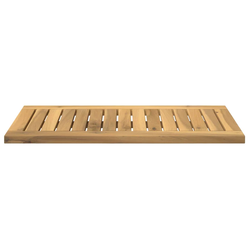 Table Top 60.5 x 30 x 2 cm Rectangular Solid Acacia Wood